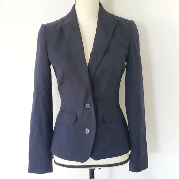 Banana Republic navy pinstripe blazer - Picture 1 of 8